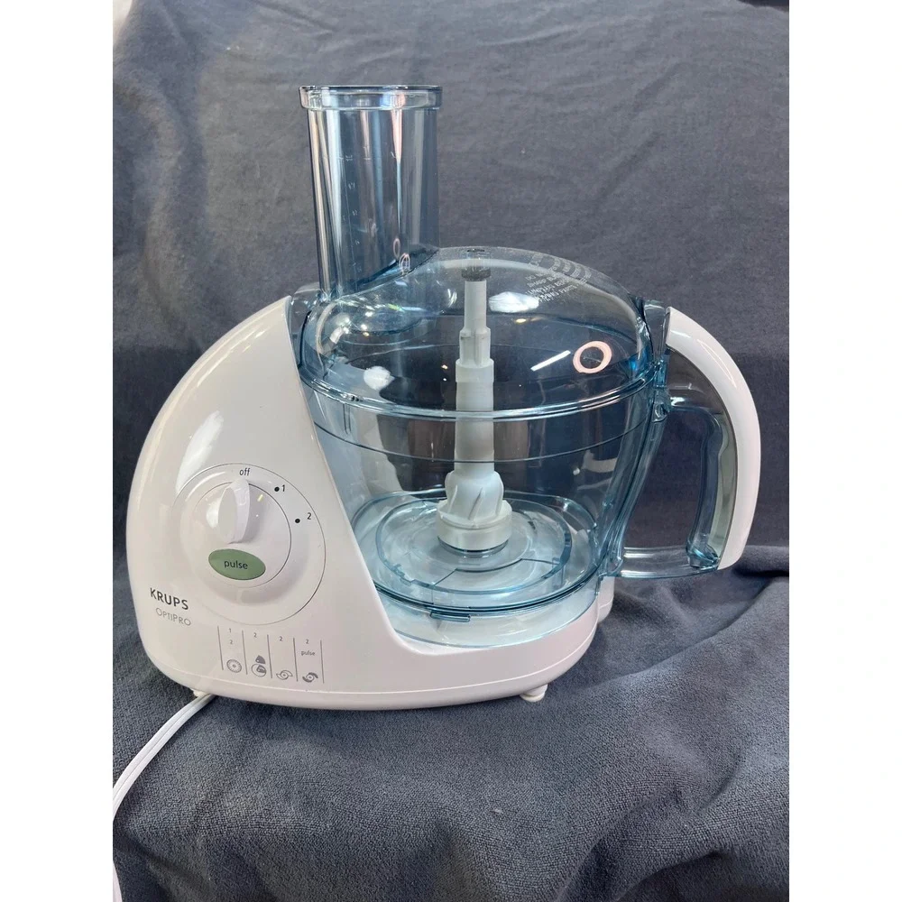 Krups OptiPro Model 705 Food Processor White 400W with Attachments Made France